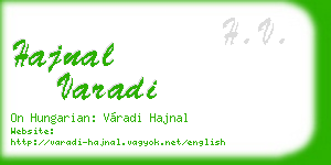 hajnal varadi business card